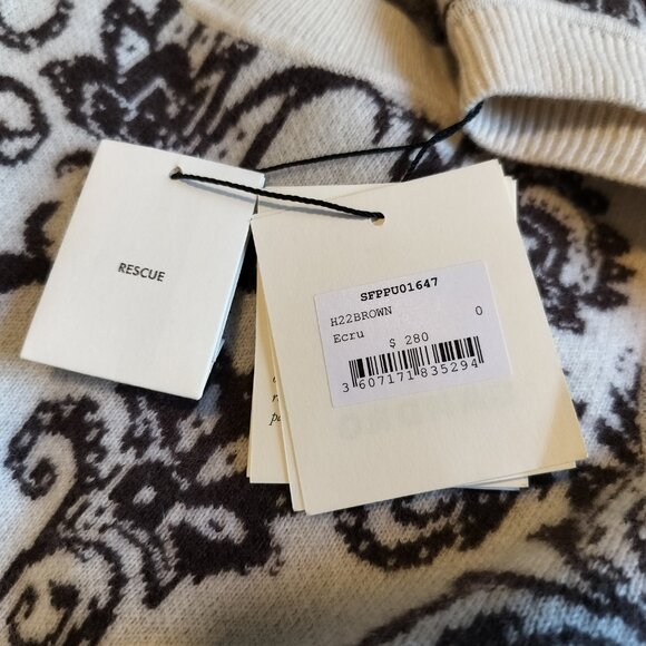 Sandro, New With Tags, Wool Chasmire Knit Top - Picture 3 of 9